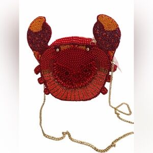Viral Beaded Crab Design Crossbody Bag